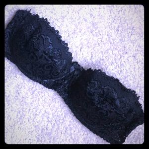 💋 hot sexy strapless black bra